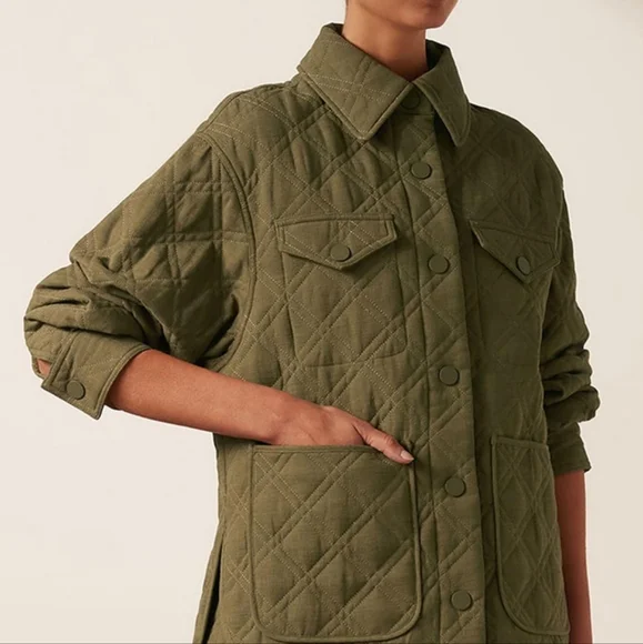 Shona Joy - Alessia Oversized Quilted jacket - 16 - Picture 4 of 5